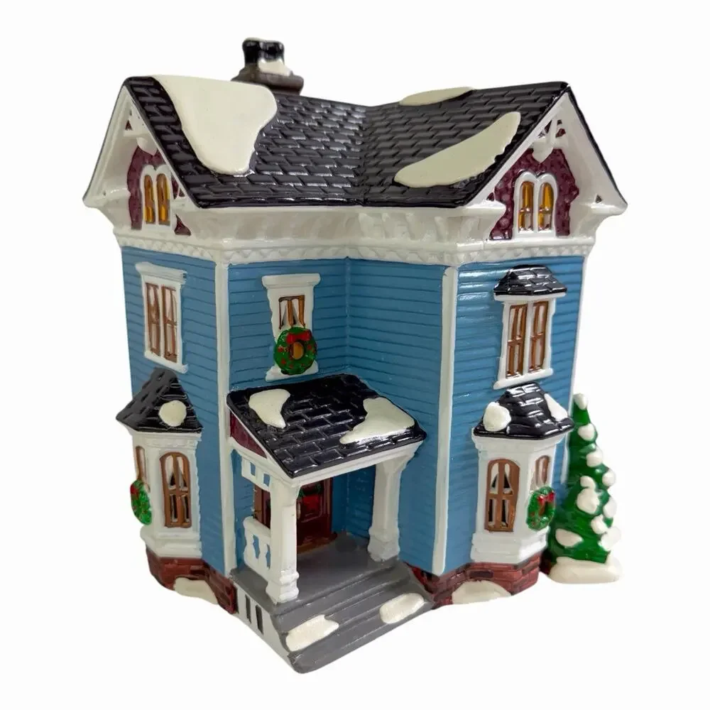 Vintage 1994 Dept 56 “GLENHAVEN HOUSE” Snow Village Lighted Handpainted Org Box